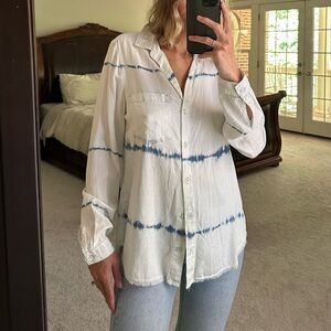 Bella Dahl blue/white button down